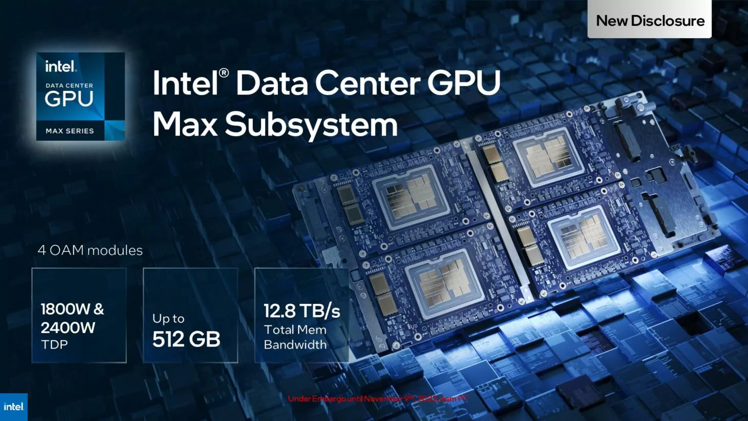 Intel ra mắt CPU Xeon MAX 'Sapphire Rapids' và GPU Xeon MAX 'Ponte Vecchio'