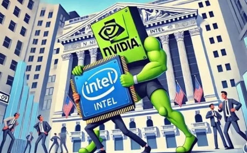 Nvidia vượt mặt Intel dẫn đầu Dow Jones