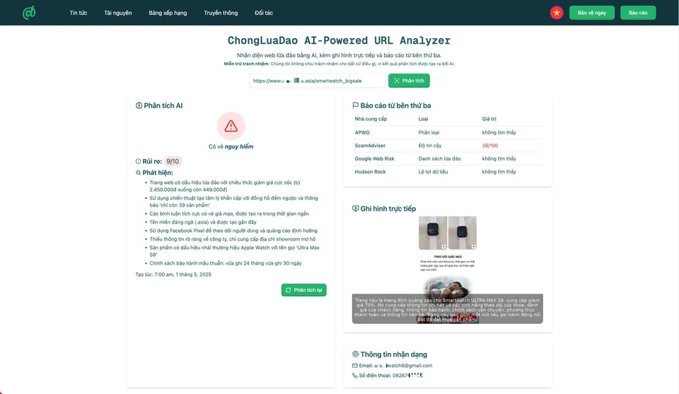 ai phat hien website lua dao 2