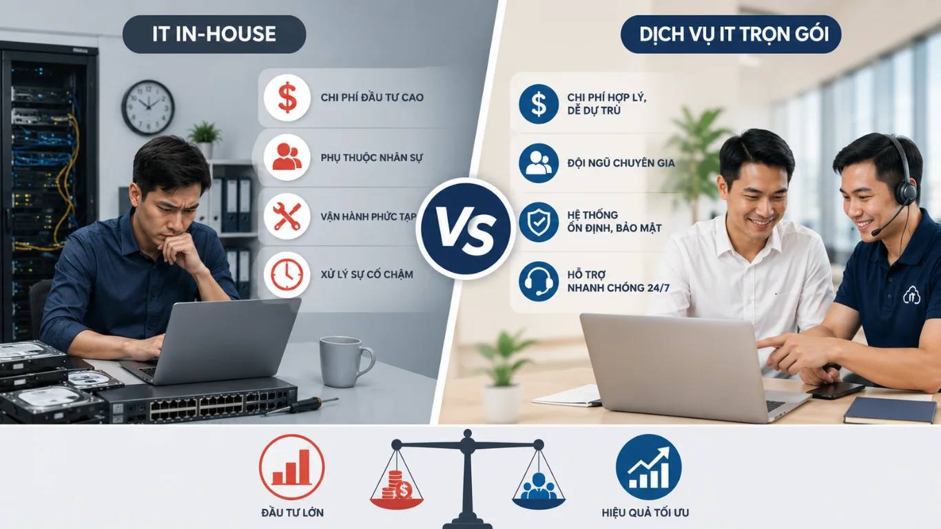Giải pháp IT chuyên nghiệp giúp hệ thống vận hành ổn định và hiệu quả lâu dài
