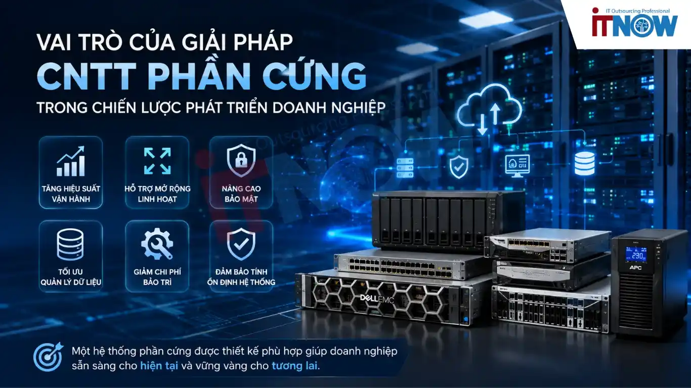 Giải Pháp CNTT Phần Cứng Bao Gồm Những Thiết Bị Hạ Tầng Nào? 4 Vai trò của Giải Pháp CNTT Phần Cứng trong chiến lược phát triển doanh nghiệp