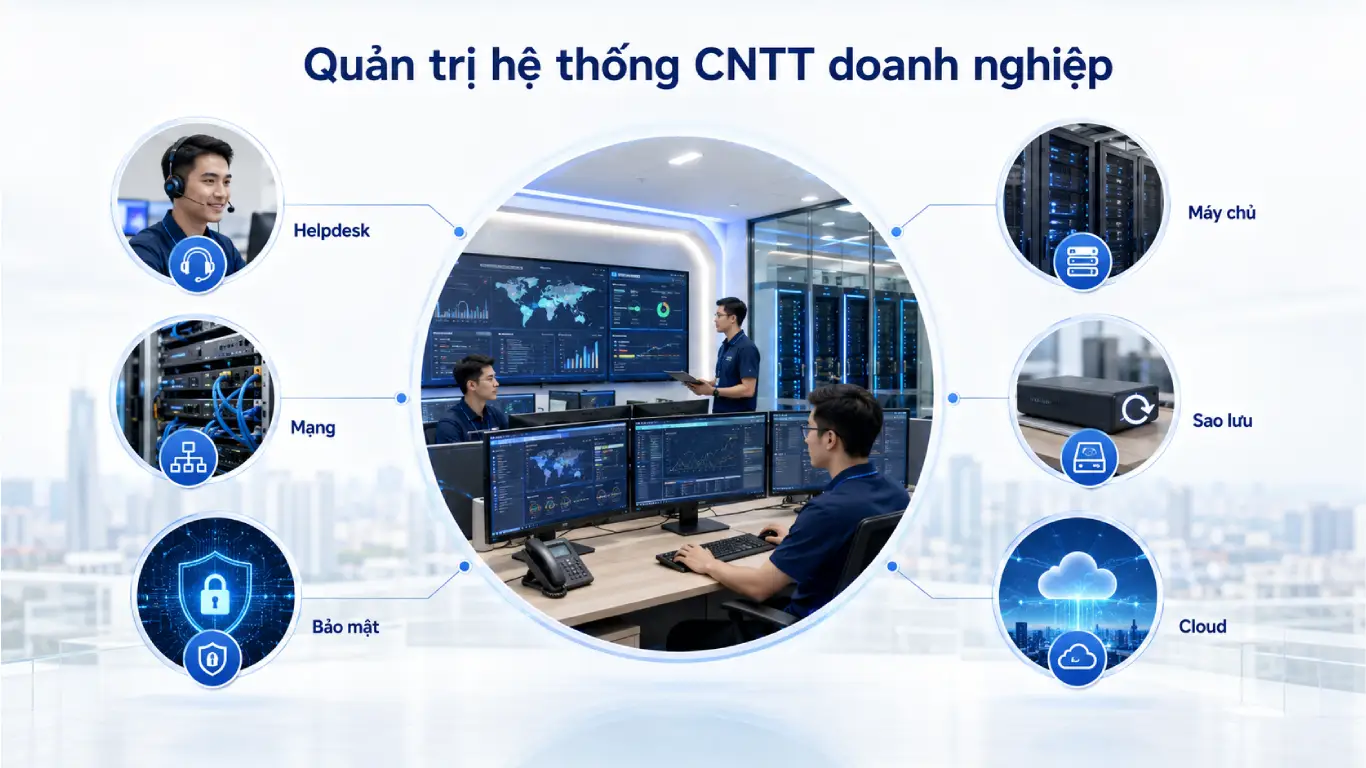 Dịch vụ quản trị hệ thống CNTT gồm những gì? 4 IT NOW cung cấp giải pháp CNTT cho doanh nghiệp
