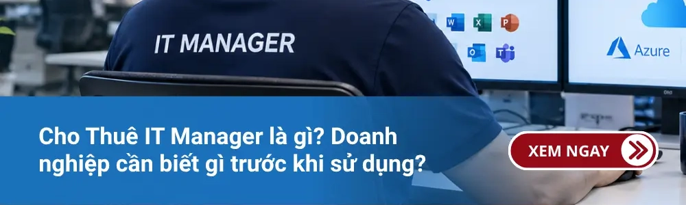 Cho Thuê IT Manager là gì? Doanh nghiệp cần biết gì trước khi sử dụng?