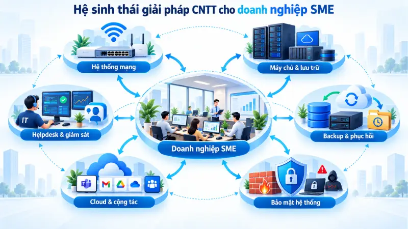 Những nhóm giải pháp CNTT cốt lõi cho doanh nghiệp SME