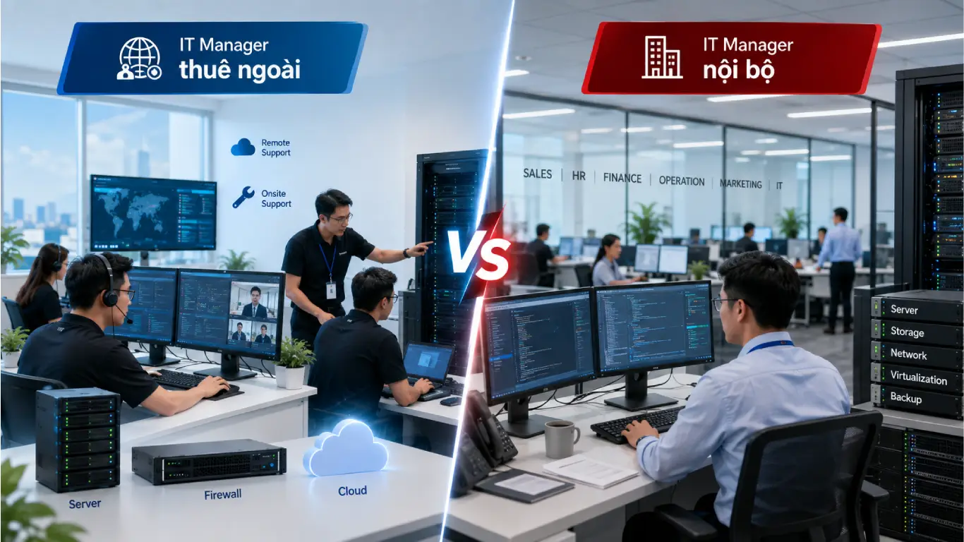So sánh IT Manager thuê ngoài và IT Manager nội bộ 4 So sánh IT Manager thuê ngoài và IT Manager nội bộ